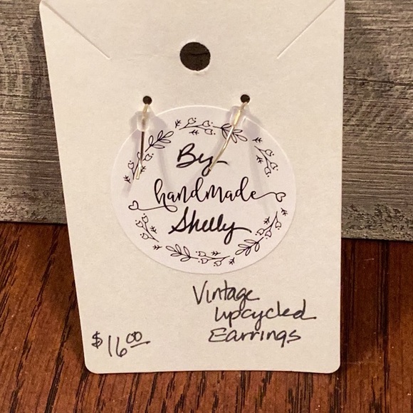 Vintage Upcycled Earrings - Picture 4 of 5